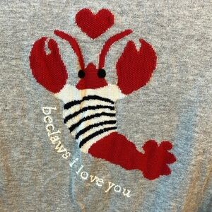 Lobster Love sweater Talbots